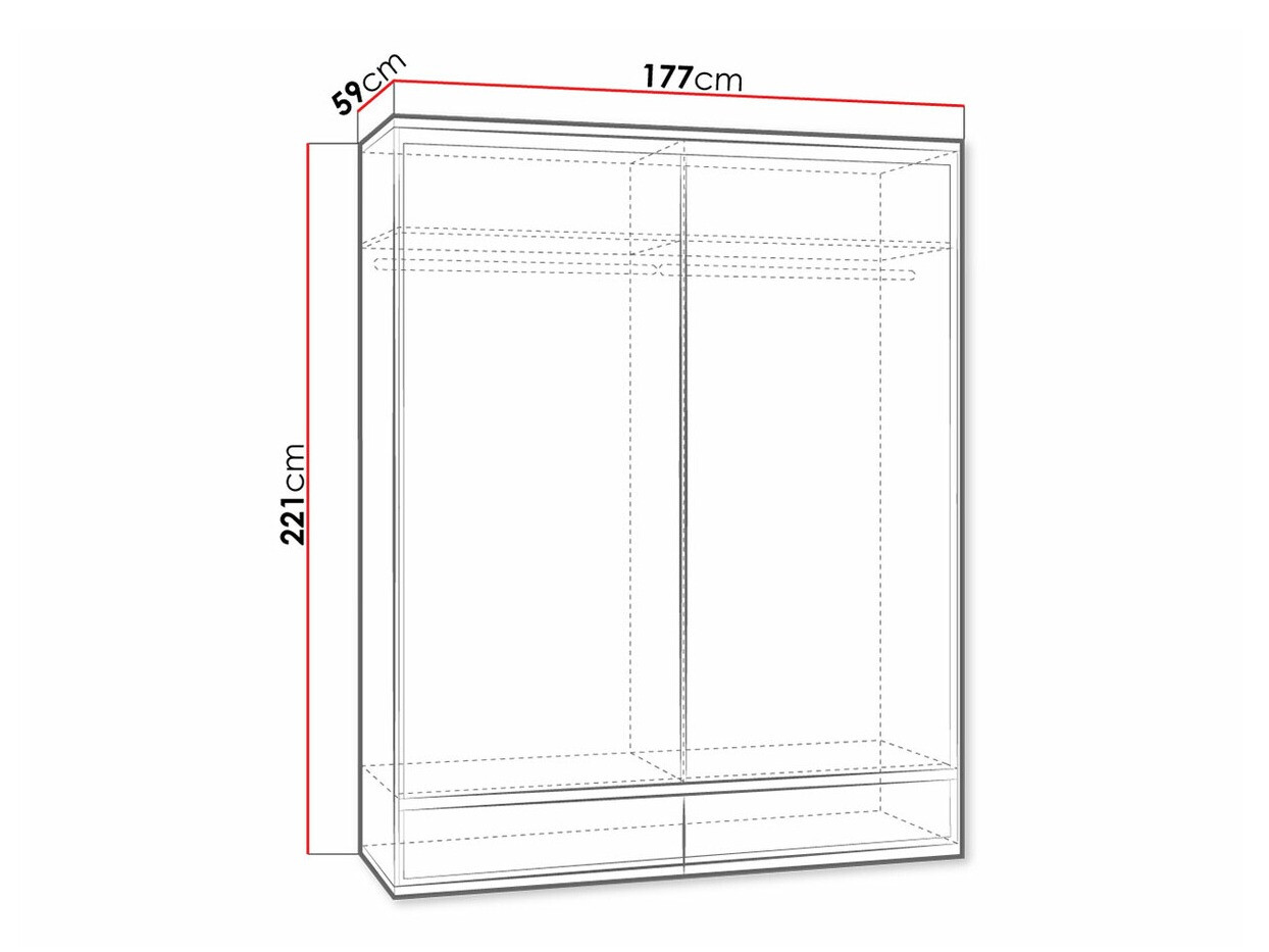 Roupeiro Etrmoni 109 (Madeira clara + Carvalho)