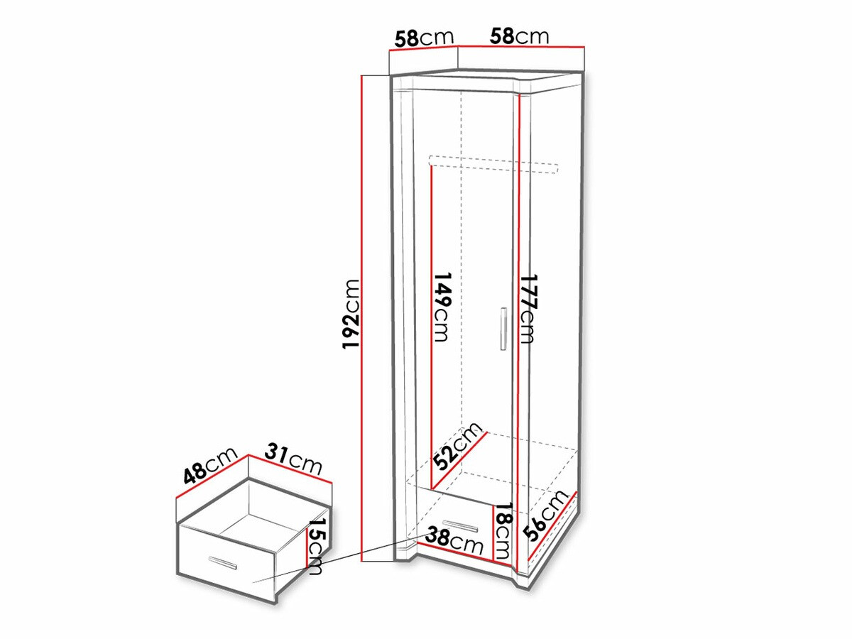 Roupeiro Lorelie 117 (Brigadeiro carvalho)