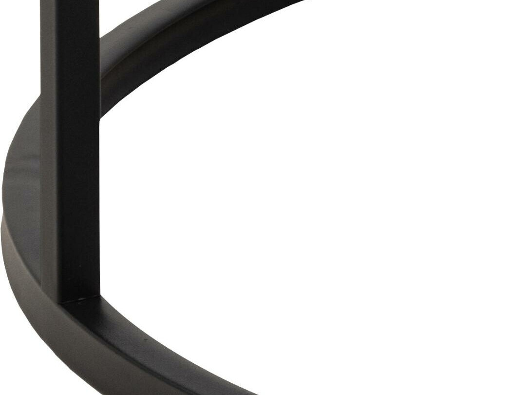 Mesa de centro Norsica 692 (Preto + Marmore branco)