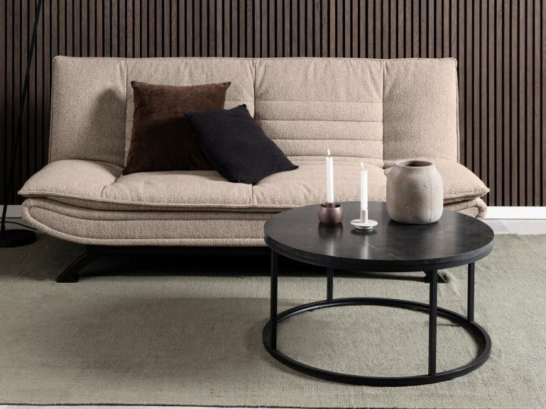 Mesa de centro Norsica 692 (Preto + Mármore preto)