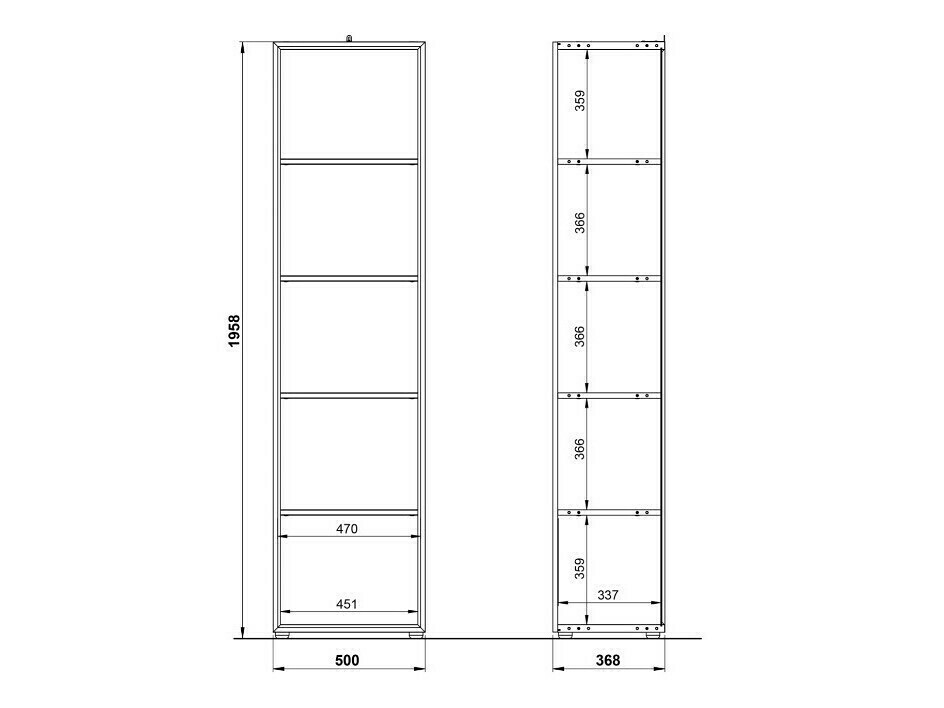 Estante Catcamu 105 (Branco brilhante)