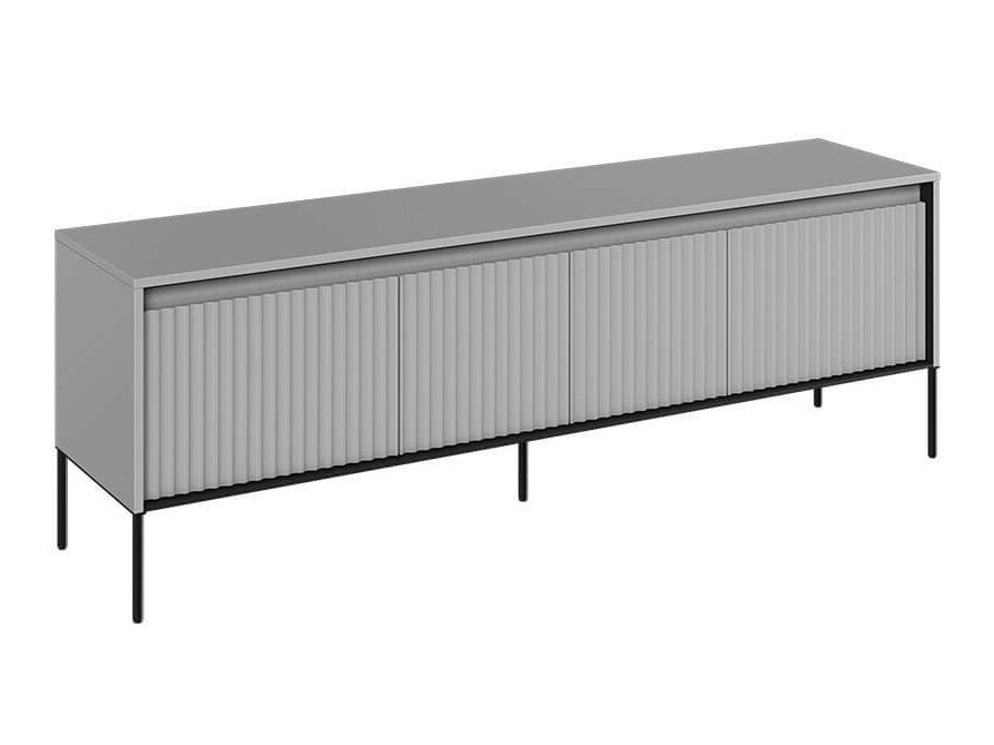 Móvel de TV Fernolu 104 (Cinzento + Preto)