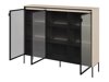 Aparador Fernolu 108 (Bege + Preto)