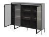 Aparador Fernolu 108 (Cinzento + Preto)