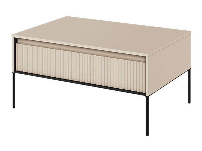 Mesa para revistas Fernolu 110 (Bege + Preto)