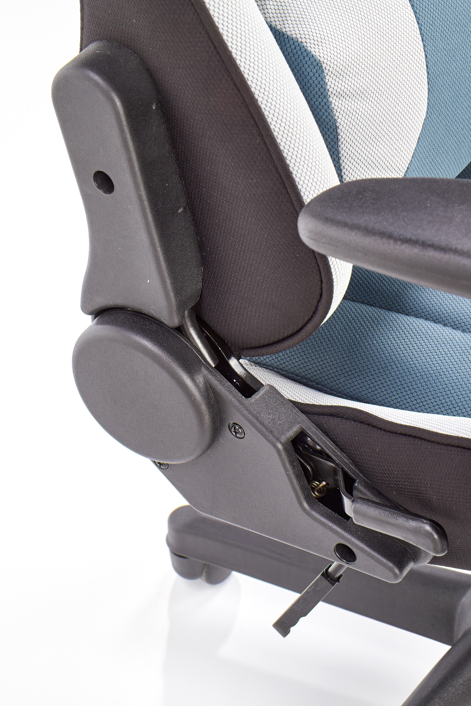 Cadeira de gaming Houston 1489 (Cinzento claro + Turquesa)