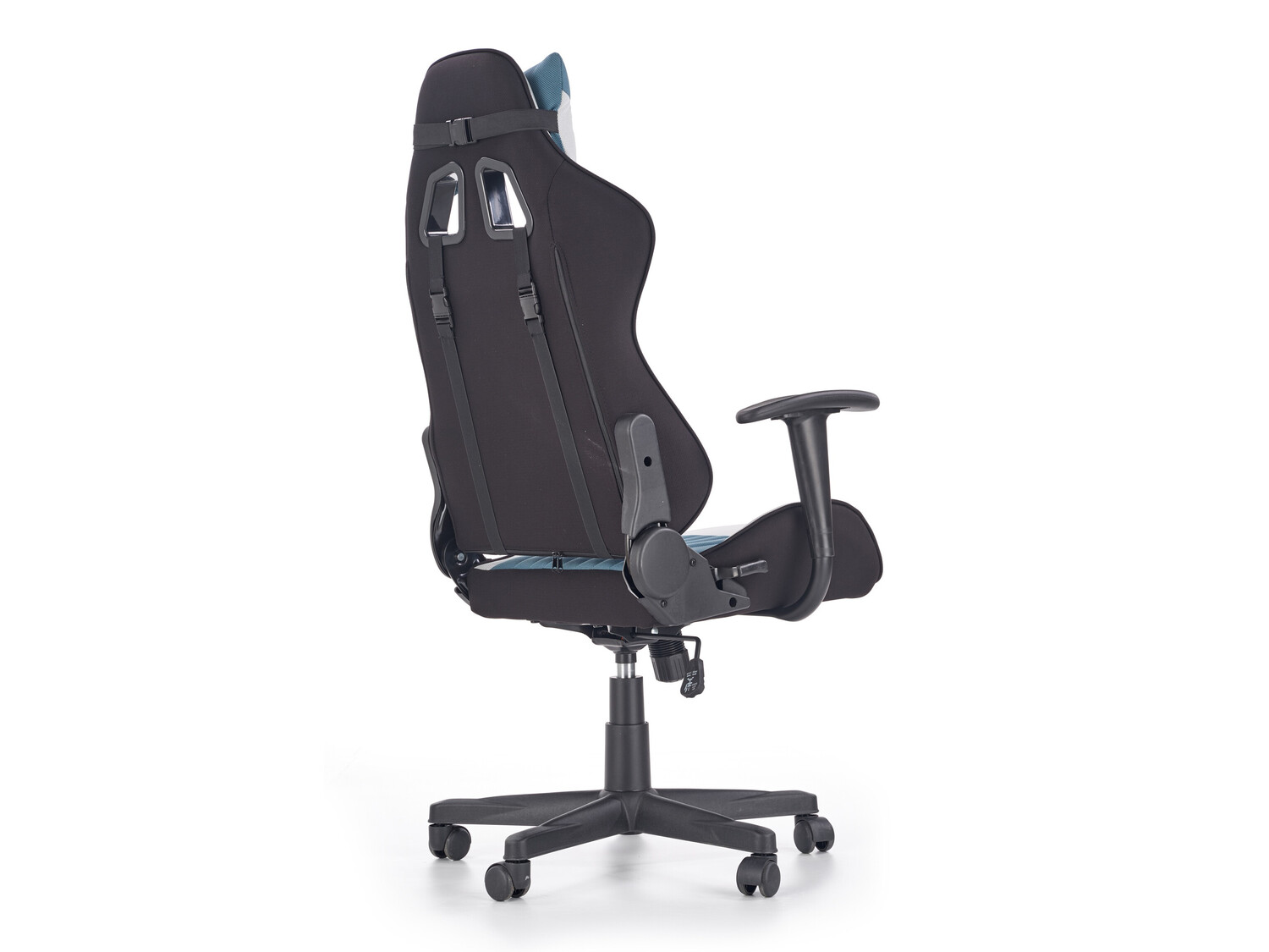 Cadeira de gaming Houston 1489 (Cinzento claro + Turquesa)