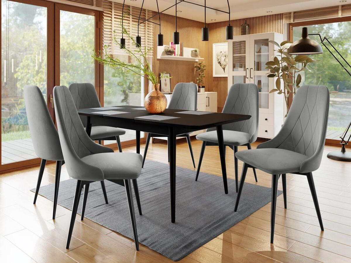 Cadeira Racine 112 (Preto + Magic Velvet 2217)