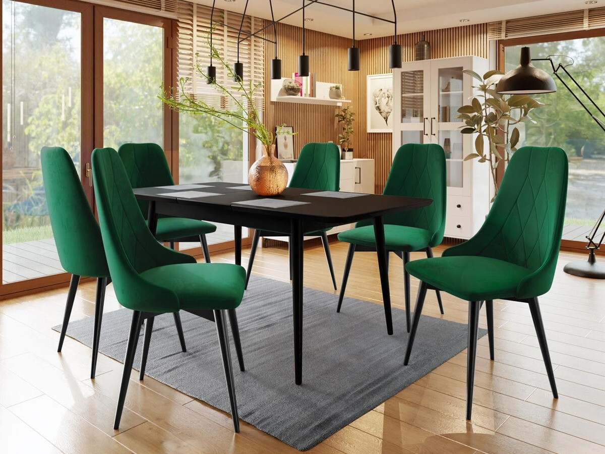 Cadeira Racine 112 (Preto + Magic Velvet 2225)