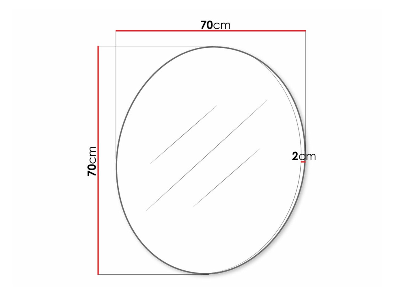 Espelho Delpher (Branco + Branco brilhante)