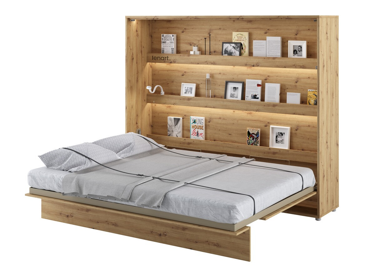 Cama rebatível Concept Lenart V (Carvalho Artisan)