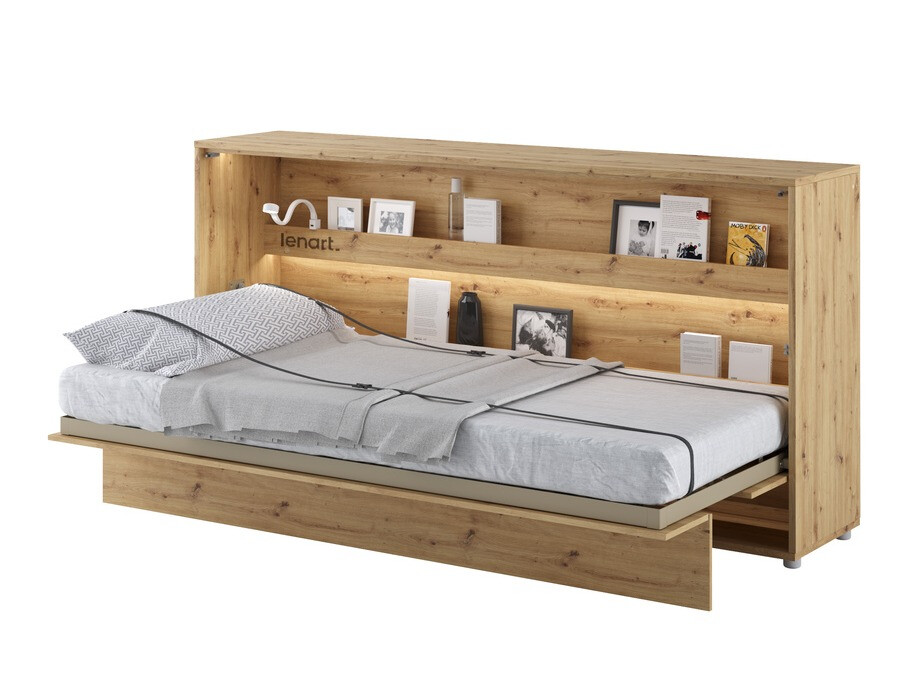 Cama rebatível Concept Pro Lenart Levfere 115 (Carvalho Artisan)