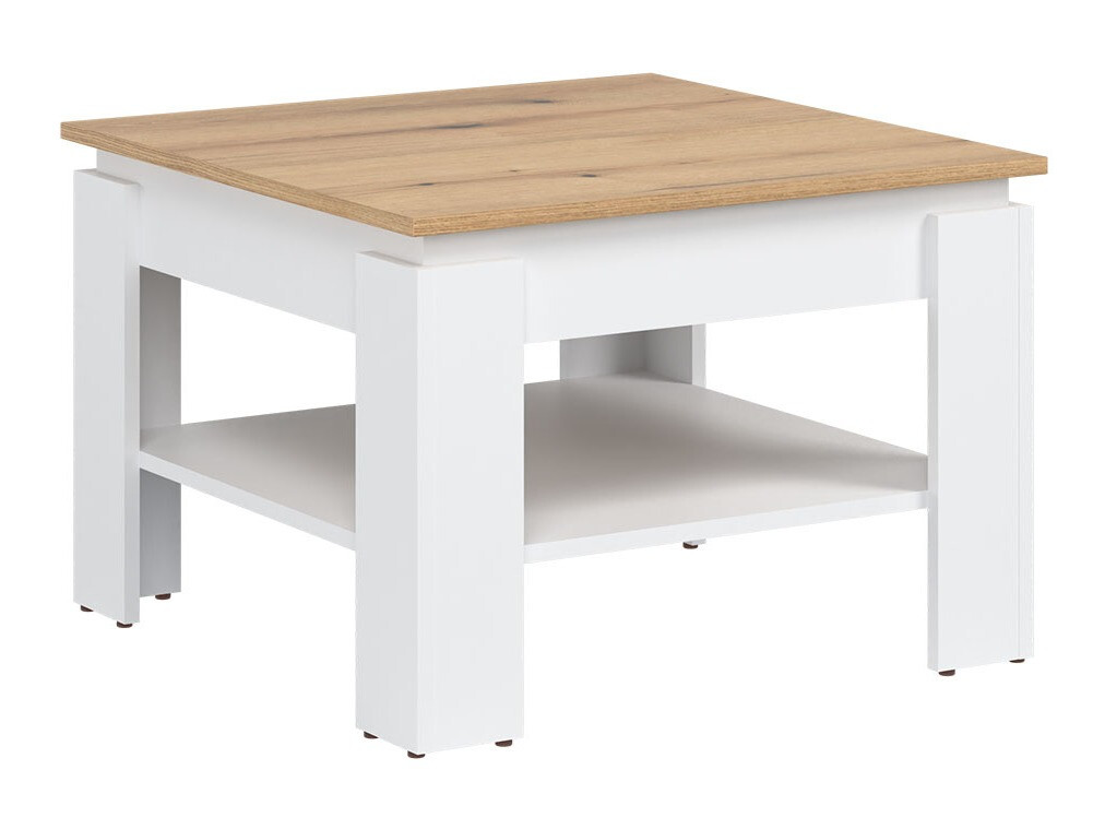 Mesa de centro Catelbi 114 (Branco + Carvalho)