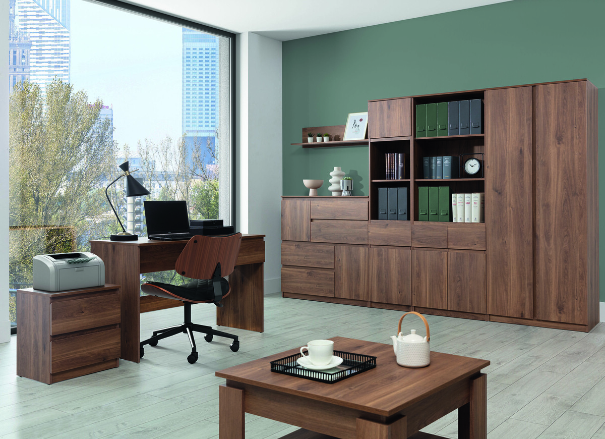 Mesa para revistas Catelbi 114 (Carvalho escuro)