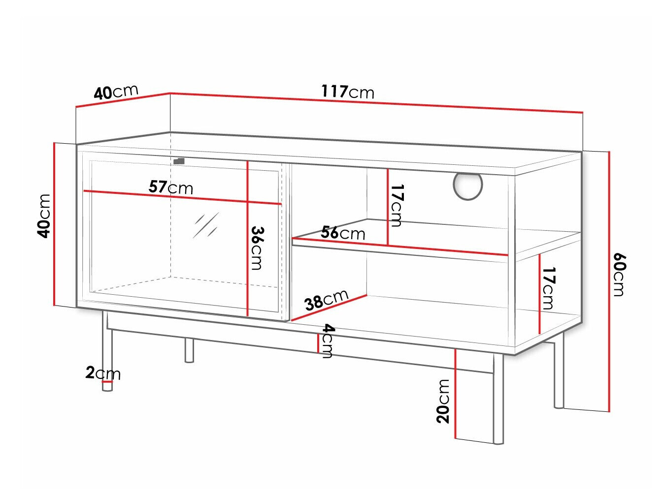 Móvel de TV Comfivo 414