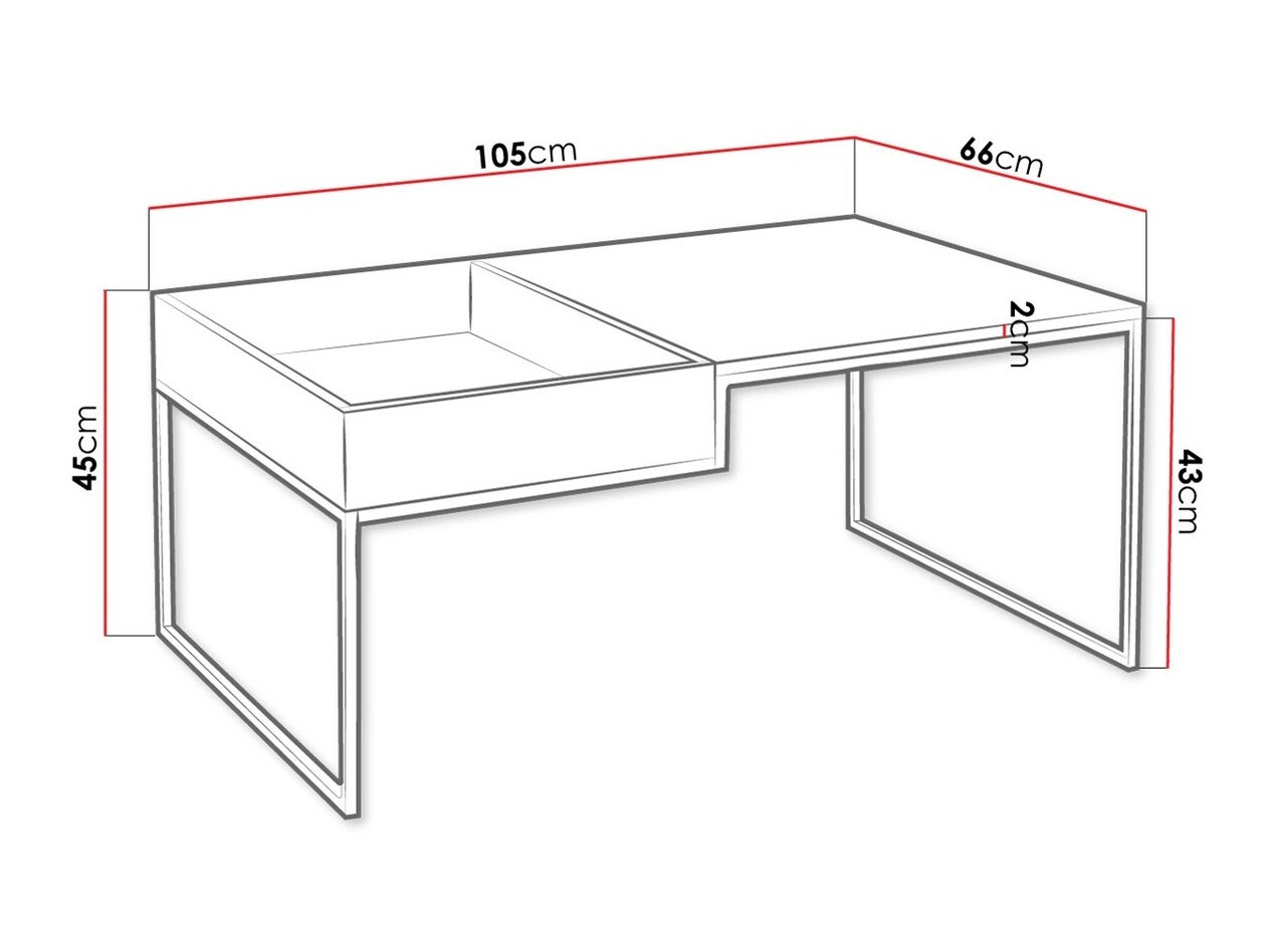 Mesa para revistas Manteca 100
