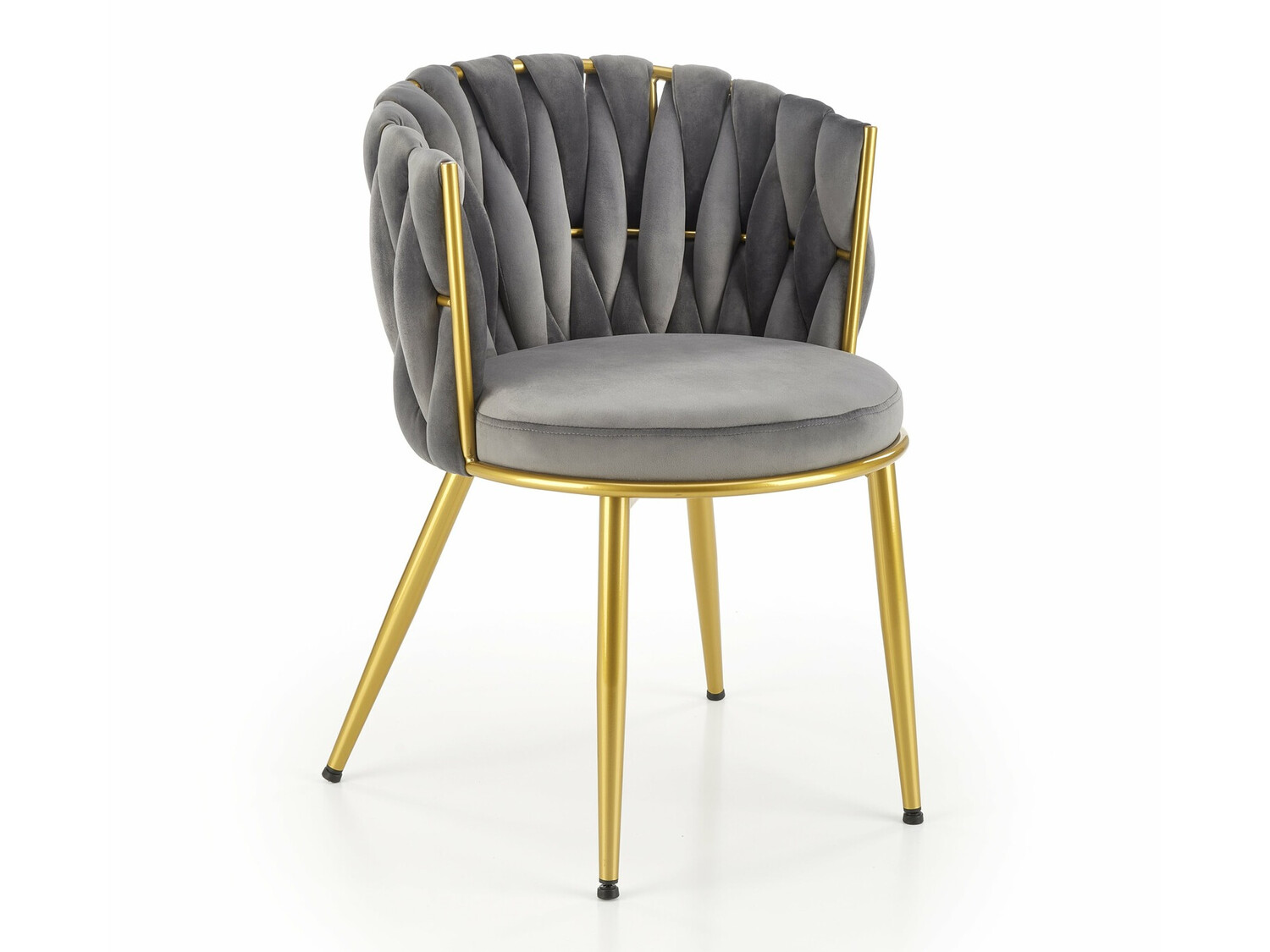 Cadeira Houston 1506 (Cinzento + Dourado)