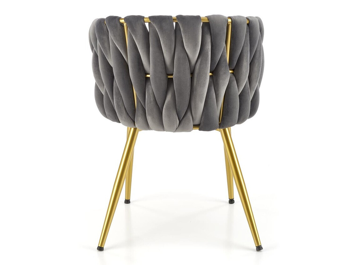 Cadeira Houston 1506 (Cinzento + Dourado)