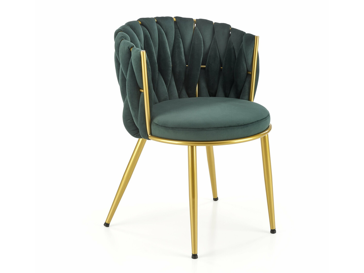 Cadeira Houston 1506 (Verde + Dourado)
