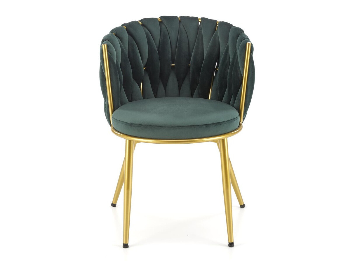 Cadeira Houston 1506 (Verde + Dourado)