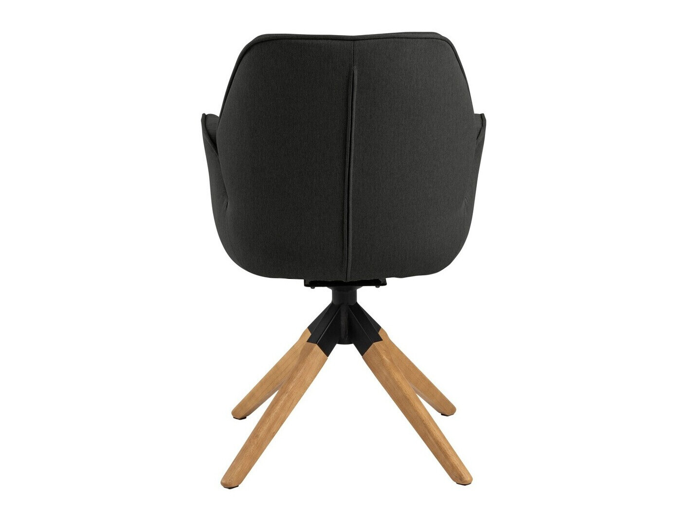 Cadeira Norsica 391 (Cinzento escuro + Madeira clara)