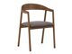 Cadeira Dallas 4939 (Cinzento + Castanho)