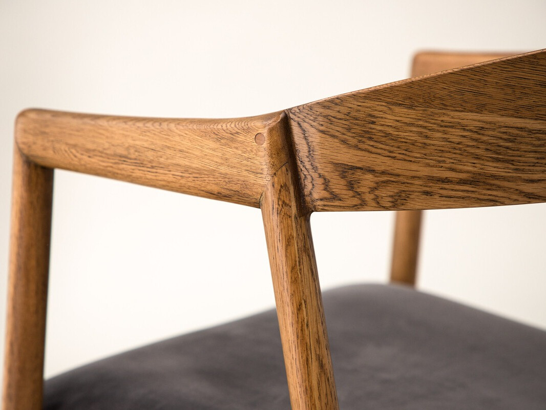 Cadeira Dallas 4939 (Cinzento + Castanho)