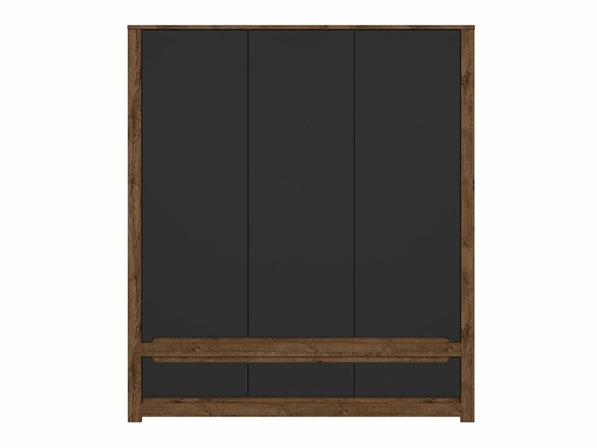 Roupeiro Ophevaru 119 (Preto mate + April carvalho)