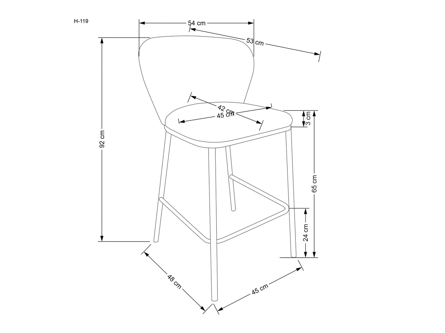 Banco de bar Houston 1510
