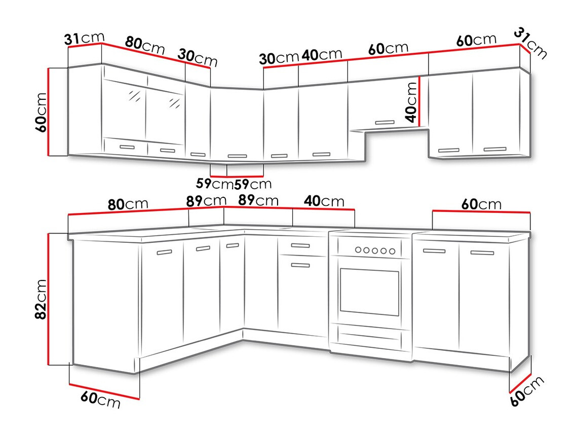 Conjunto para cozinha Tucson 160