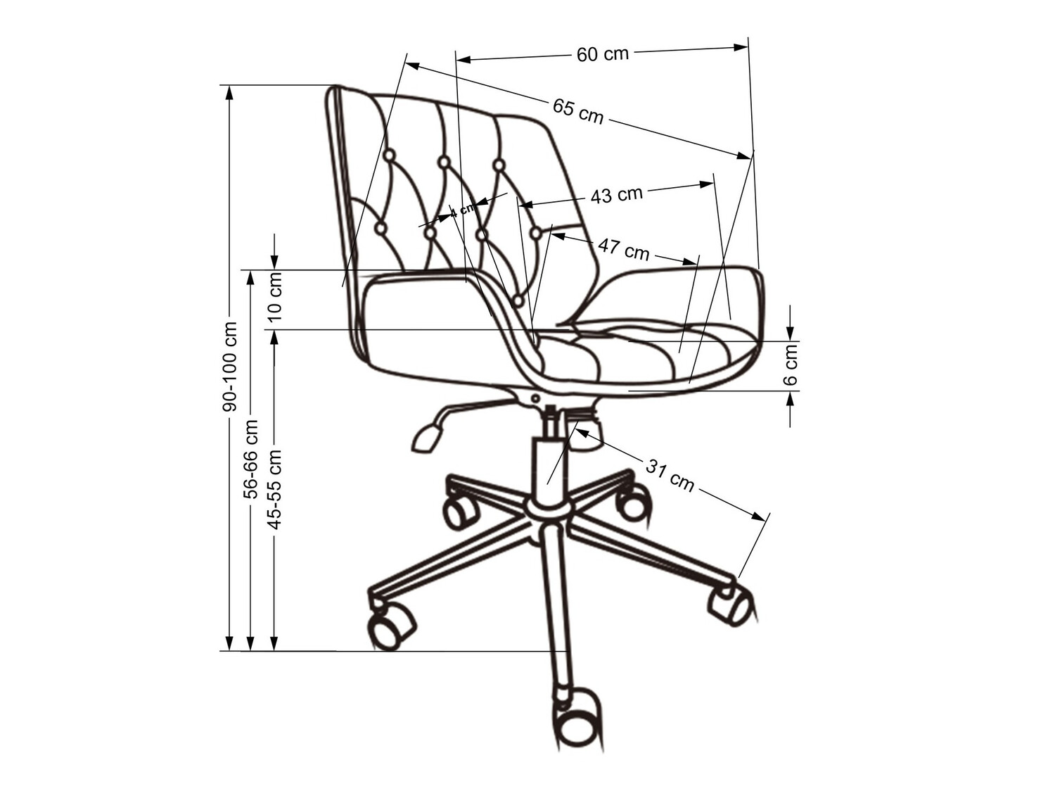 Cadeira de escritório Houston 1522