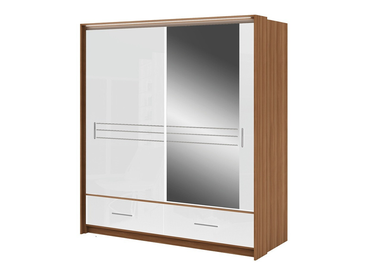 Roupeiro Honolulu 163 (Ameixa + Branco brilhante)