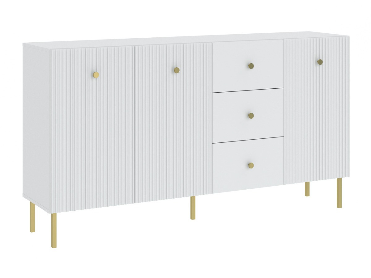Cómoda Etliva 102 (Branco + Dourado)