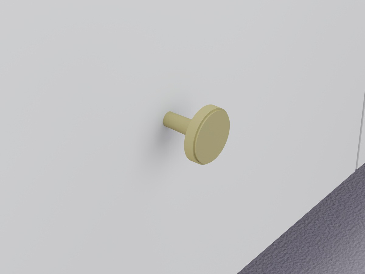 Mesa de centro Etliva 103 (Branco + Dourado)