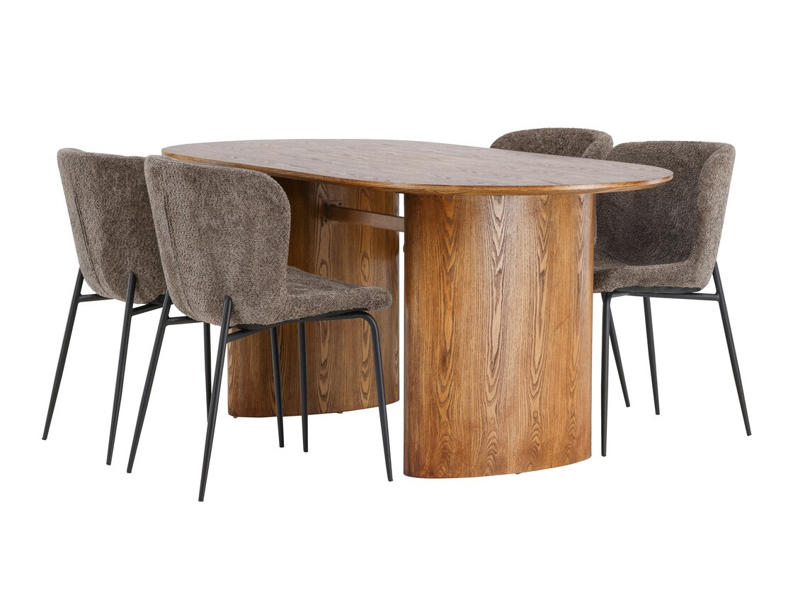 Conjunto para refeições Dallas 4117 (Castanho)