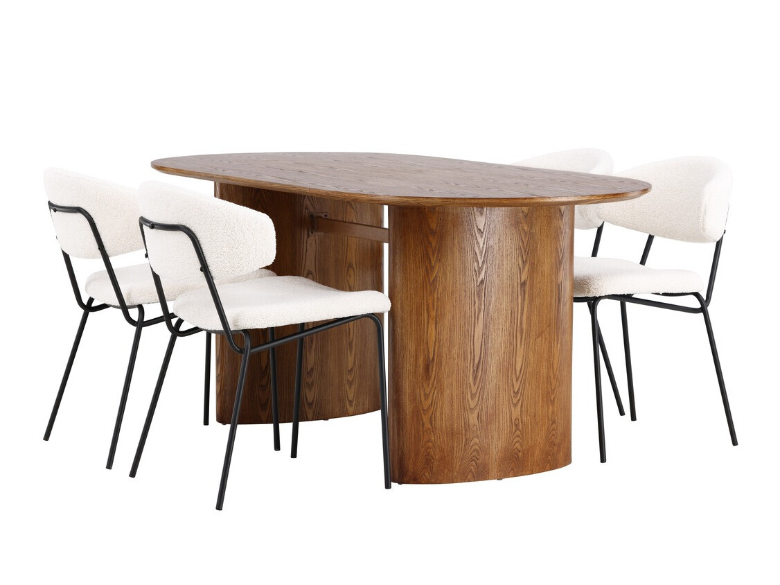 Conjunto para refeições Dallas 4118 (Castanho)