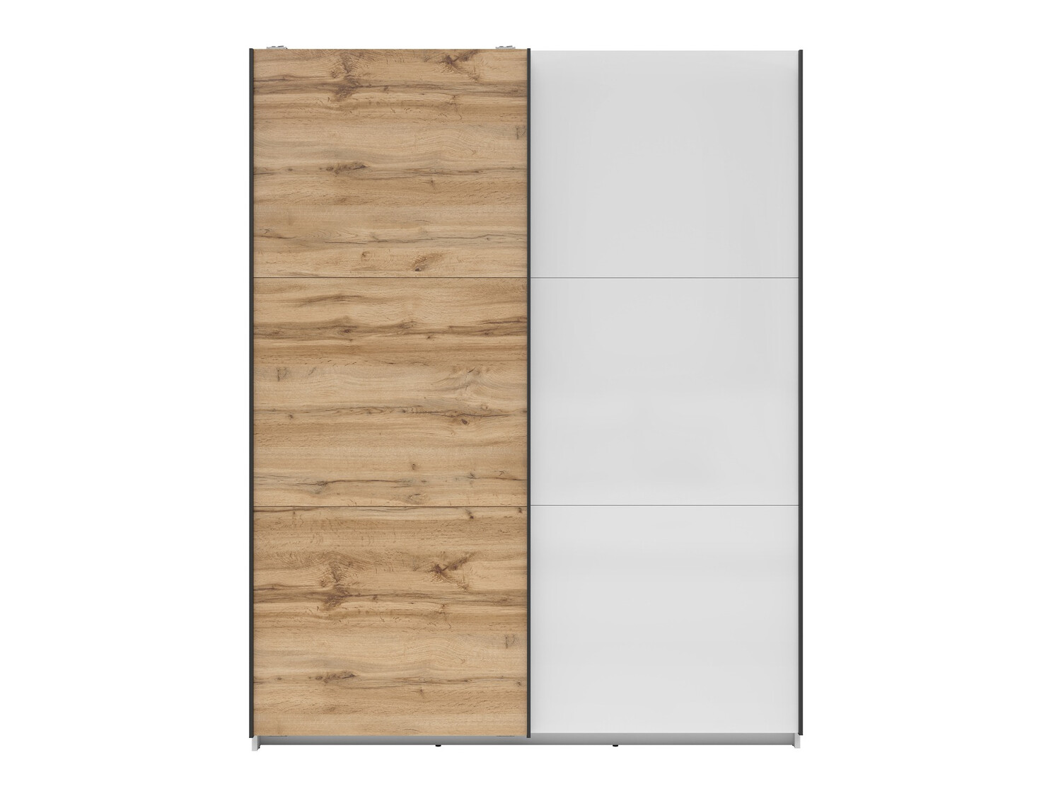 Roupeiro Livevaro 117 (Branco + Carvalho wotan)