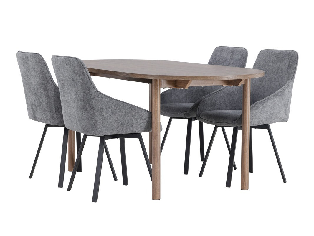 Conjunto para refeições Dallas 4131 (Cinzento + Preto)