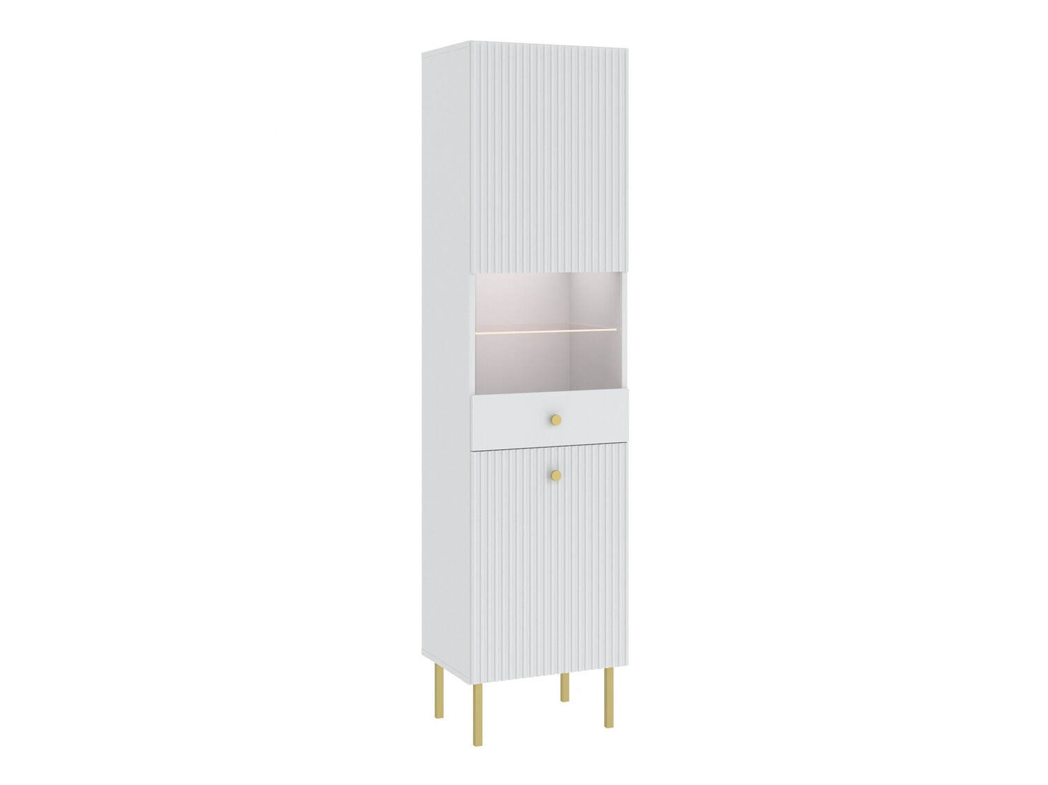 Estante Etliva 107 (Branco + Dourado)