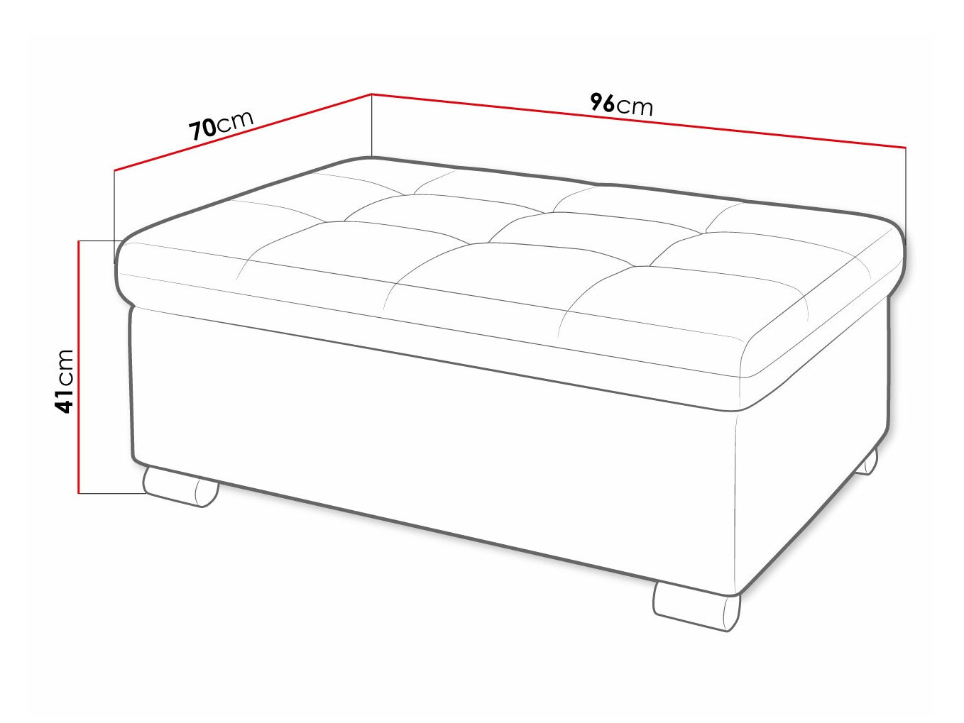 Banco estofado Comfivo 118 (Magic Velvet 2219)
