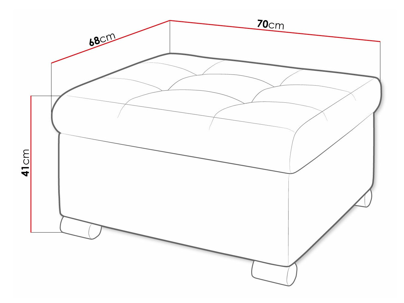 Pufe Comfivo 115 (Magic Velvet 2299)