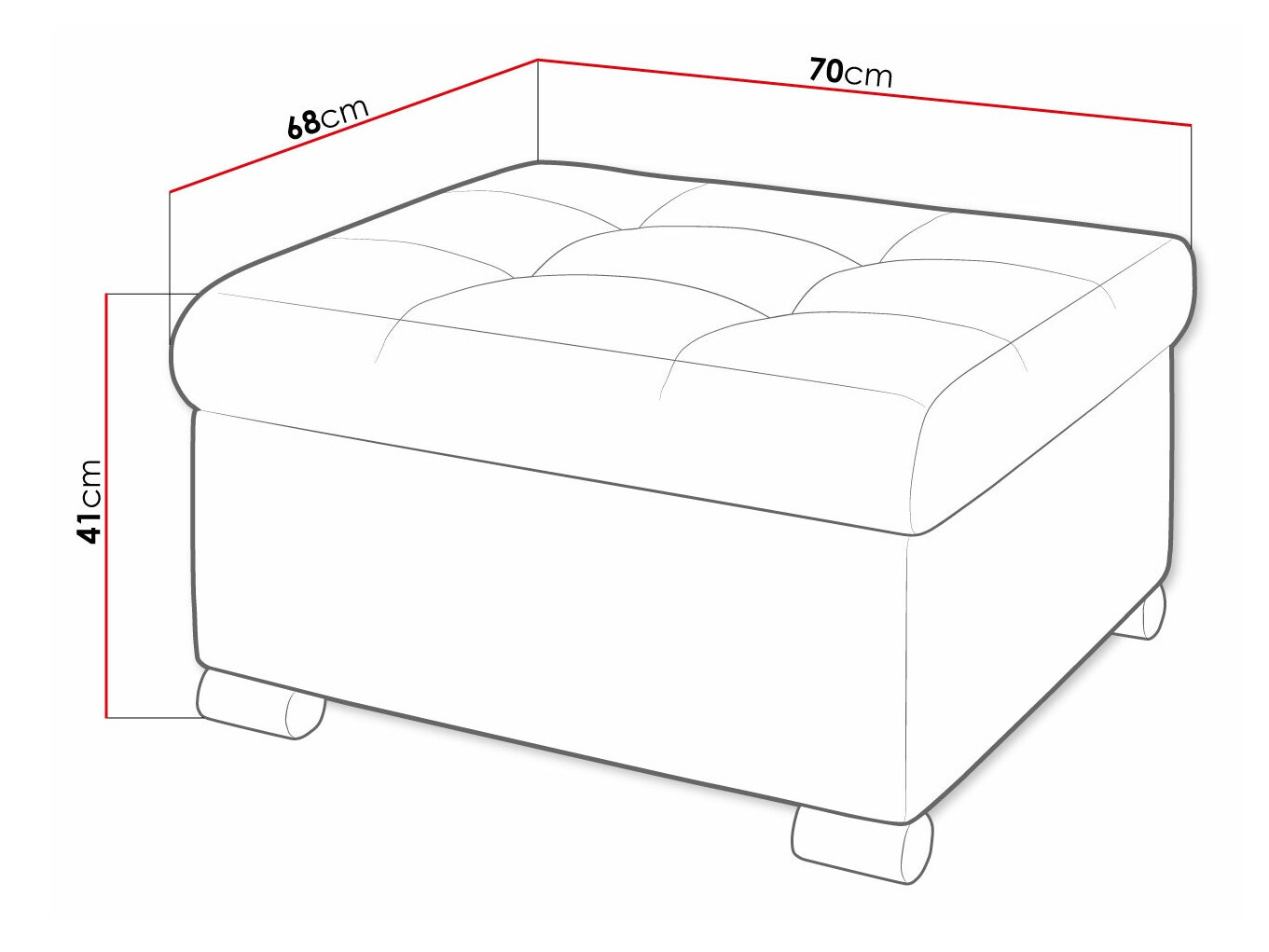 Pufe Comfivo Gemma (Magic Velvet 2219)