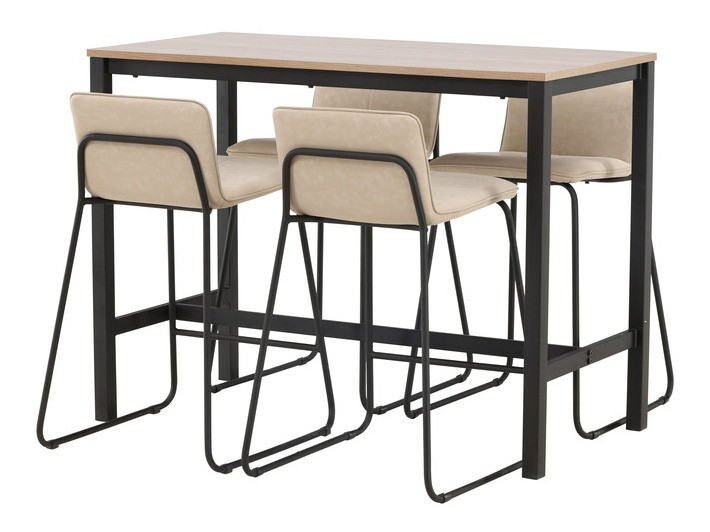 Conjunto para refeições Dallas 4155 (Beige + Preto)