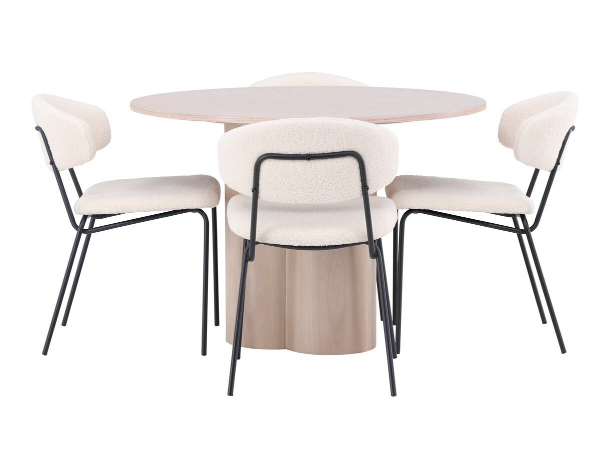 Conjunto para refeições Dallas 4151 (Madeira clara)