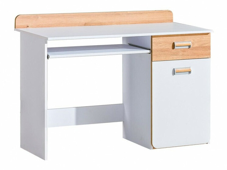 Mesa de escritório Ophmora 109 (Carvalho + Branco)