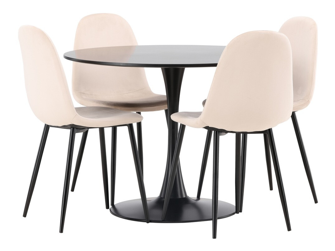 Conjunto para refeições Dallas 4163 (Bege + Preto)