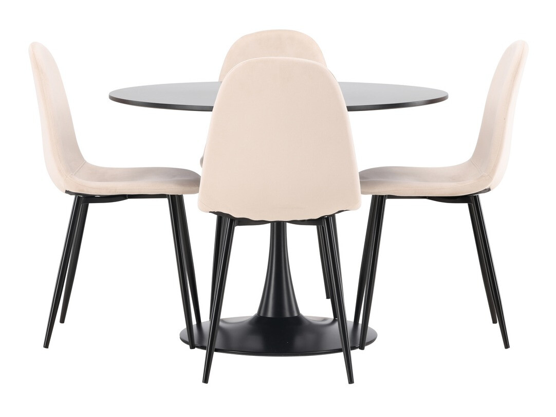 Conjunto para refeições Dallas 4163 (Bege + Preto)