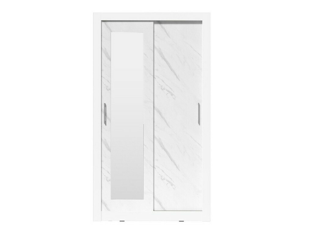 Roupeiro Omaha 127 (Marmore branco + Branco)