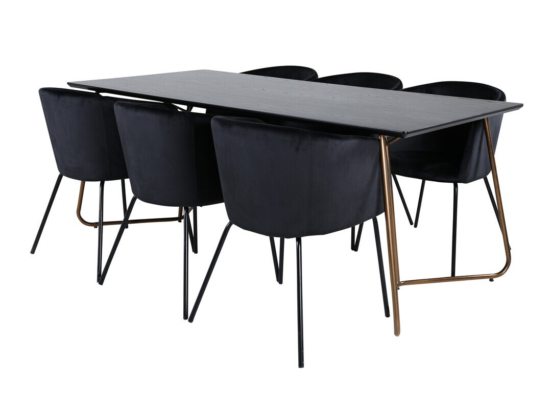 Conjunto para refeições Dallas 4191 (Preto)