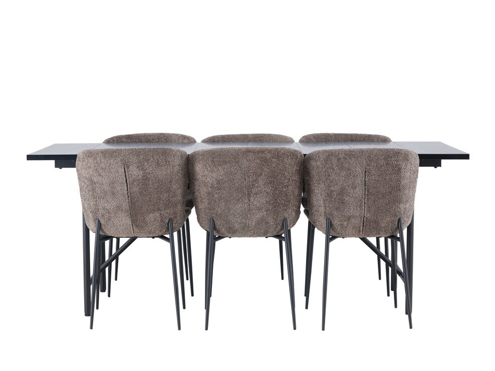 Conjunto para refeições Dallas 4192 (Castanho + Preto)